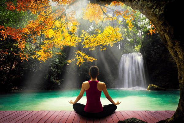 Meditation Script for Stress

A lady meditating, a water fall Infront of her.