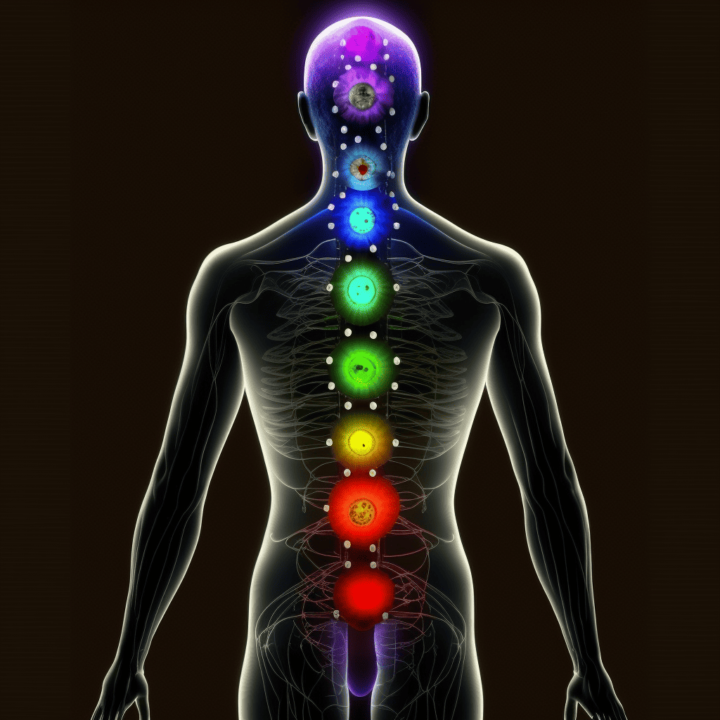 7 main chakra location on the spine.