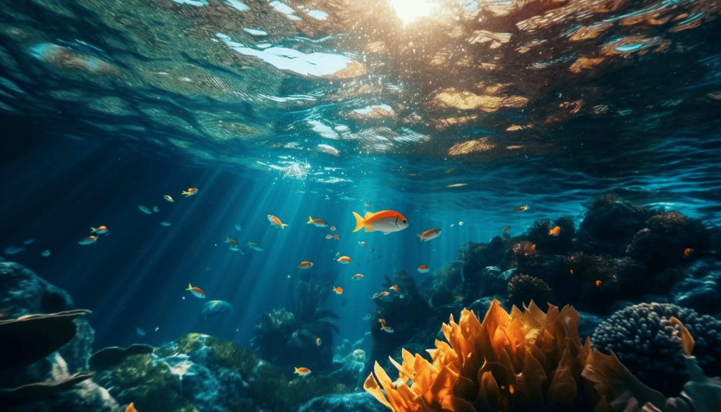 Calming Inspirational Quotes. underwater world of tranquility