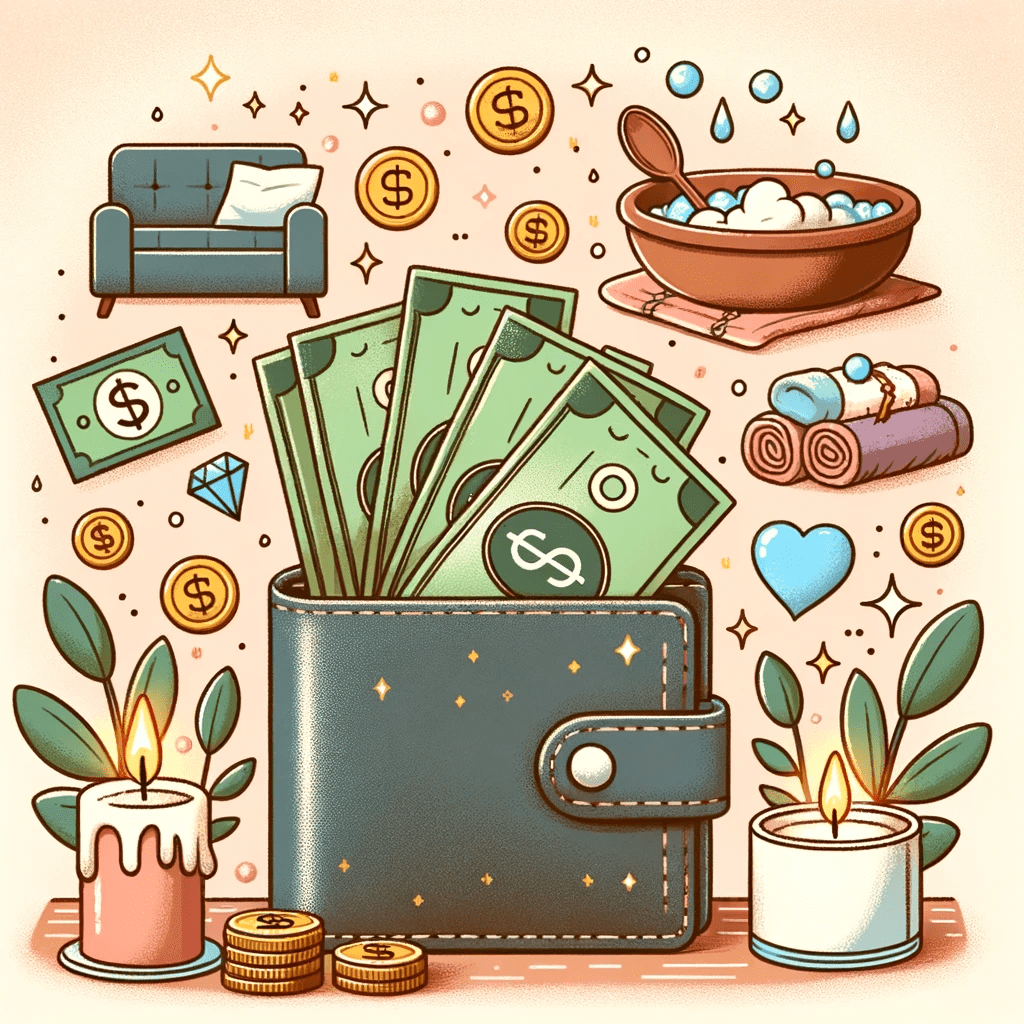 Wallet with money illustrating Budget-Friendly Self-Care Ideas