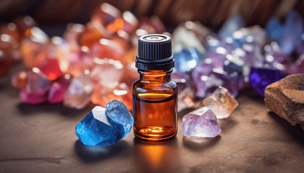 Essential oil and gem stones